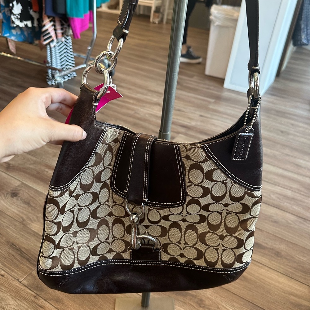 Coach monogram bag in brown